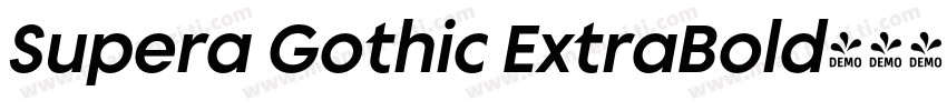 Supera Gothic ExtraBold字体转换